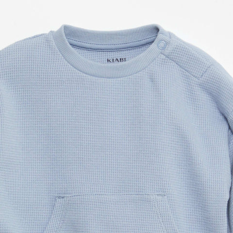 Ensemble sweat + pantalon en matière nid d'abeilles - 2 pièces