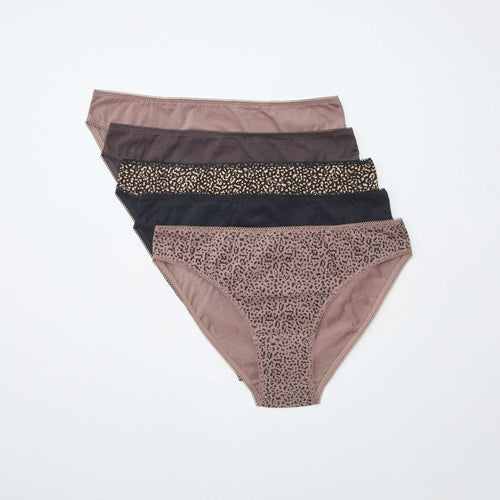 Lot de 5 culottes - unies et imprimées