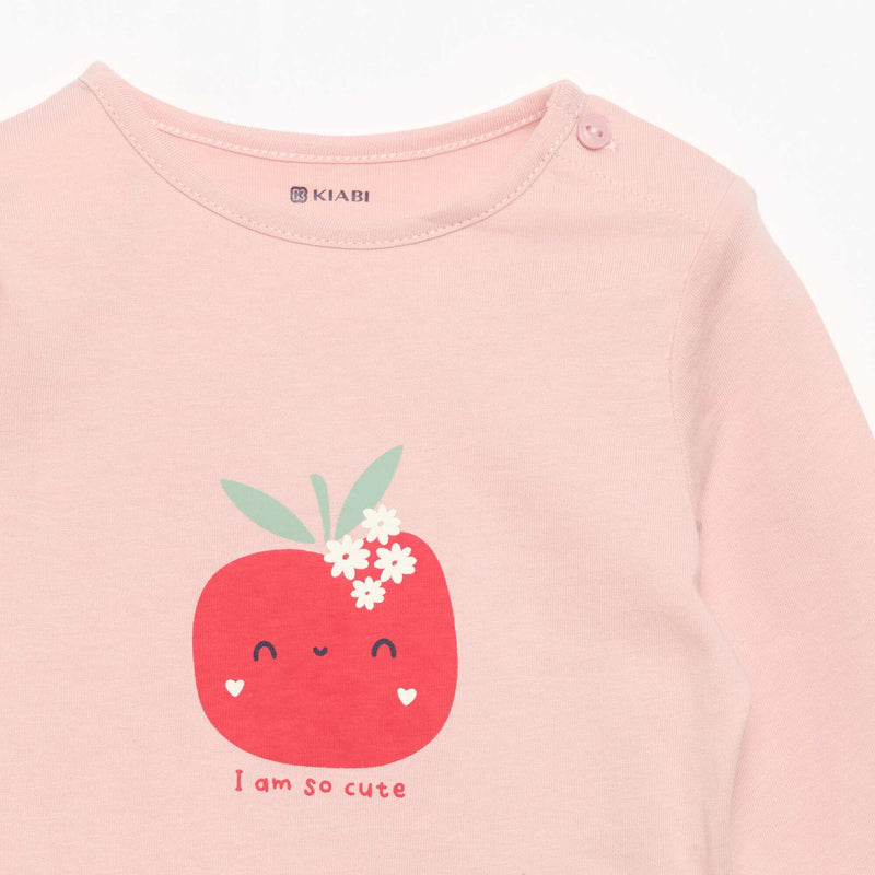 T-shirt à manches longues imprimé – Kiabi Maroc