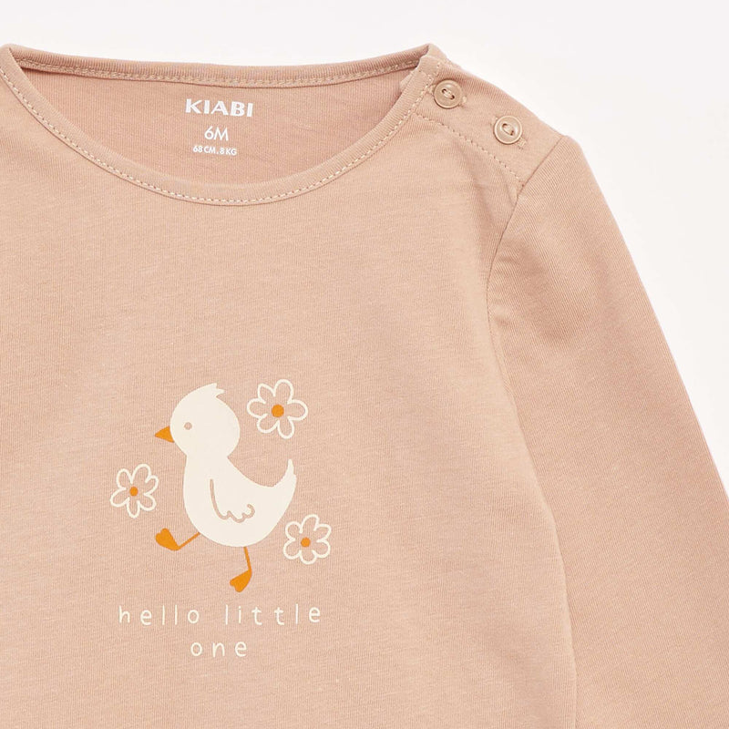T-shirt à manches longues imprimé