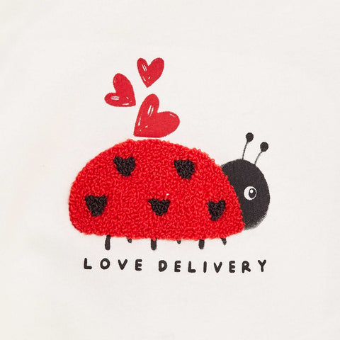 T-shirt manches longues avec animation devant