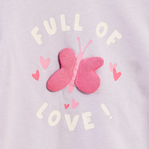 T-shirt manches longues avec animation devant