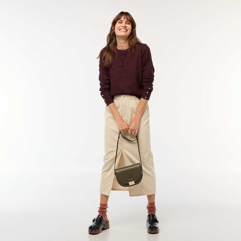 Pull en maille léger col rond