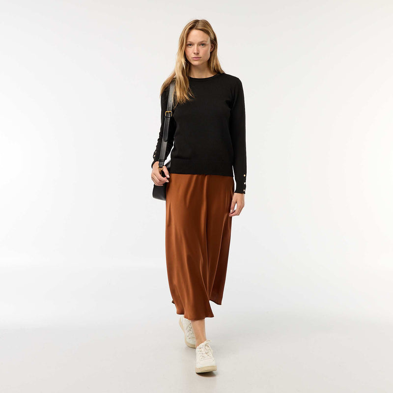 Pull en maille léger col rond