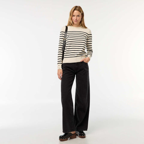 Pull en maille léger col rond