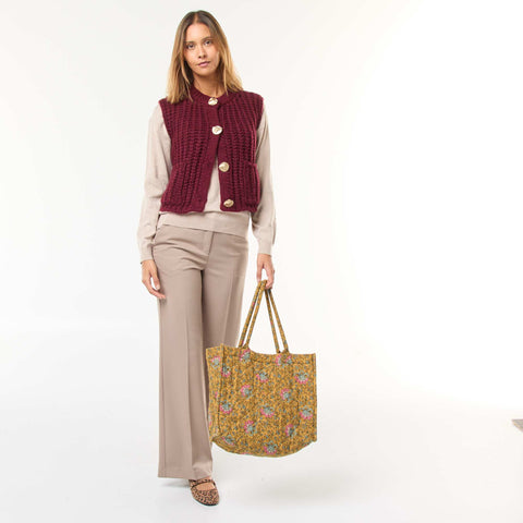 Pull en maille fine col V