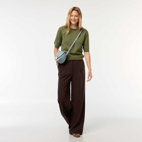 Pull à manches mi-longues en maille tricot