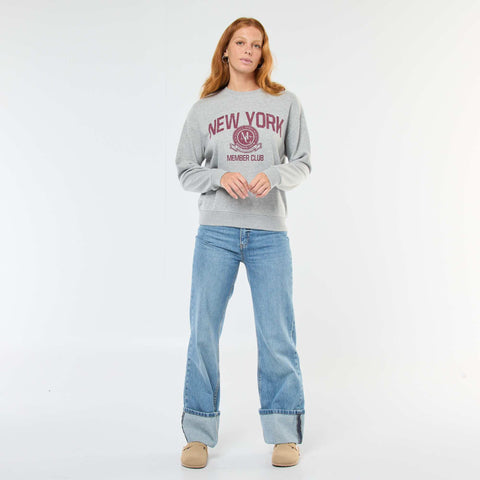 Sweat à col rond imprimé