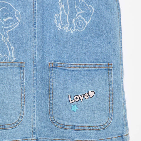 Robe salopette en denim 'Stitch'