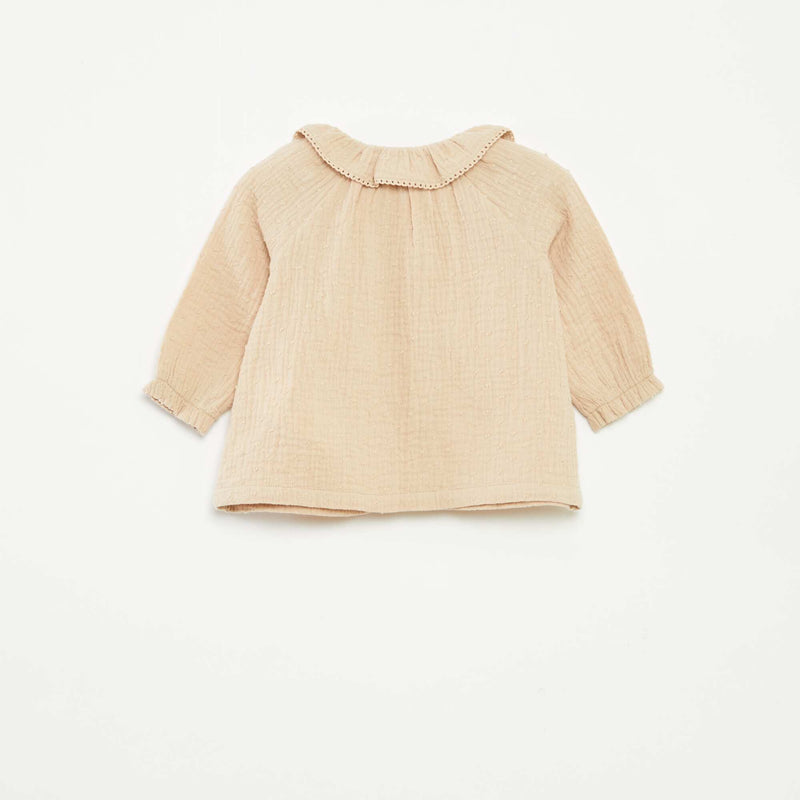 Blouse plumetis en gaze de coton