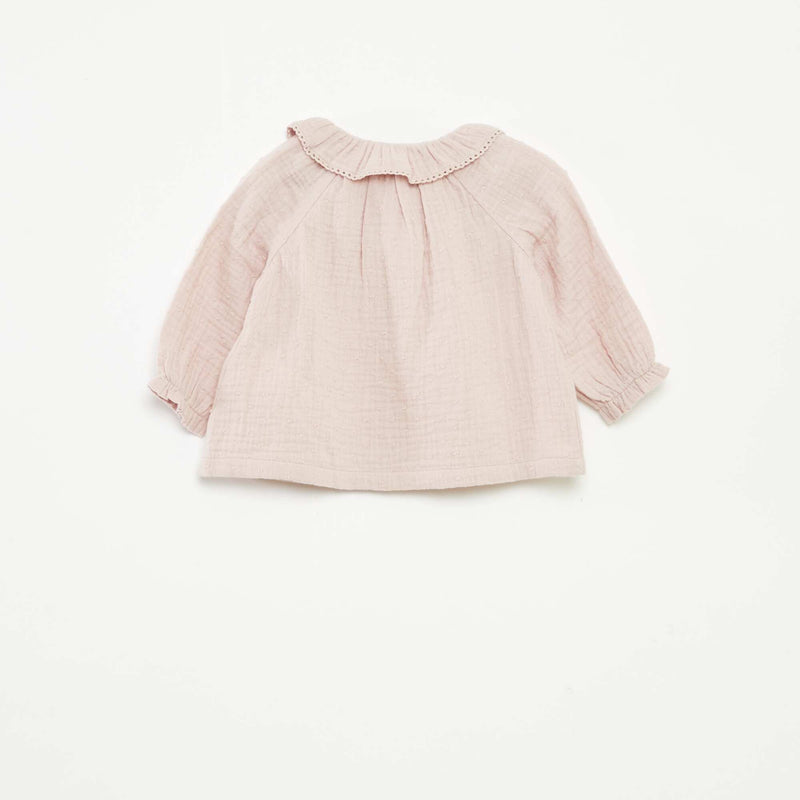Blouse plumetis en gaze de coton