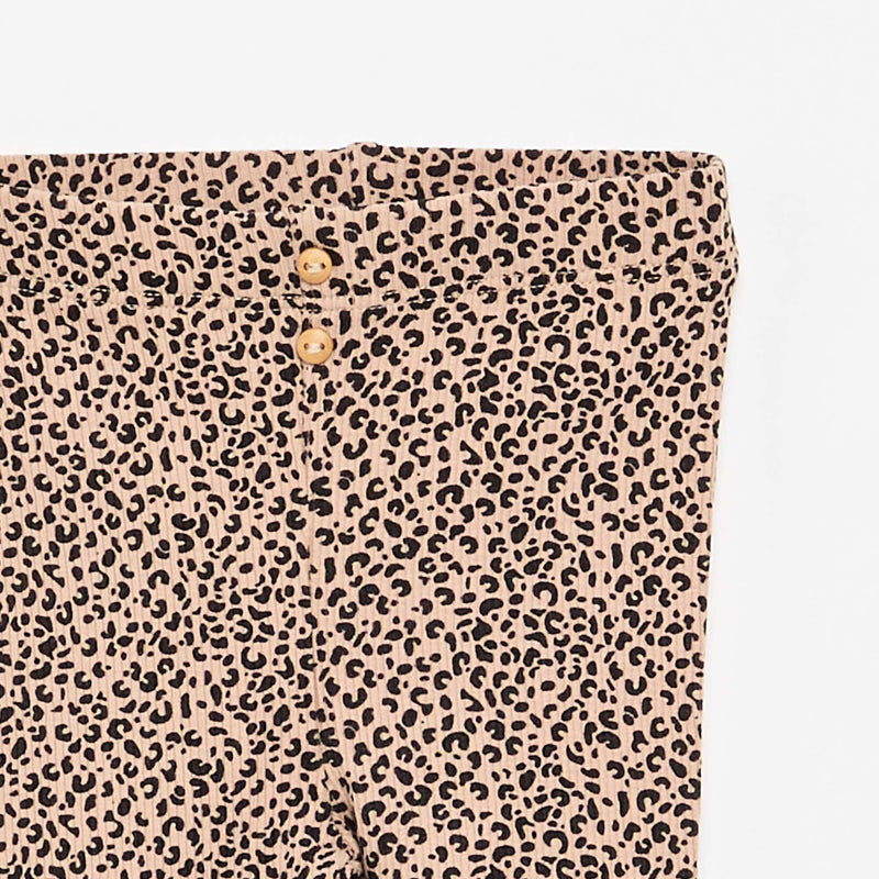 Legging long côtelé à motif