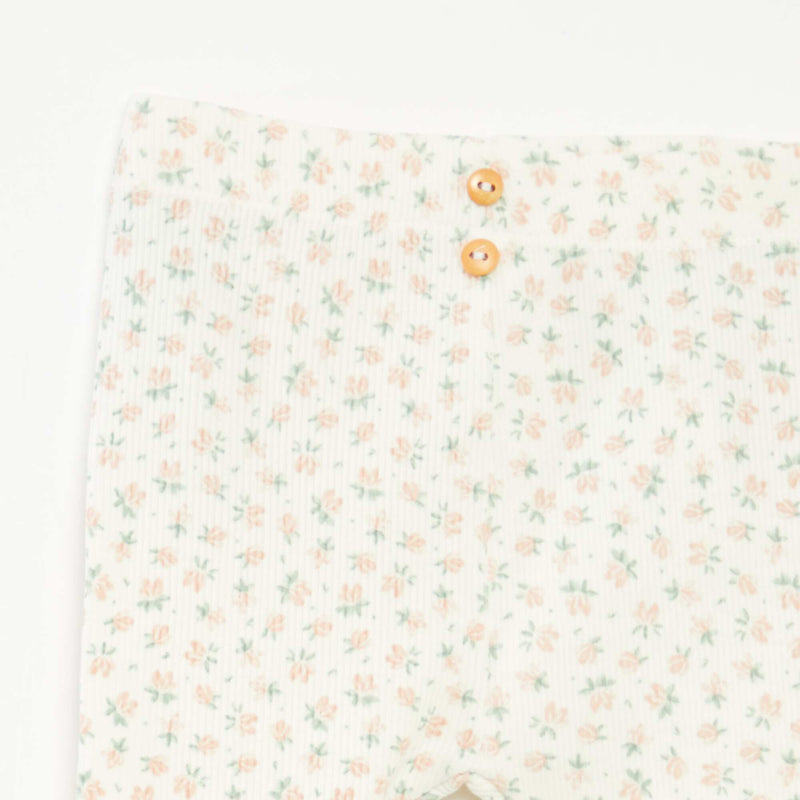 Legging long côtelé à motif