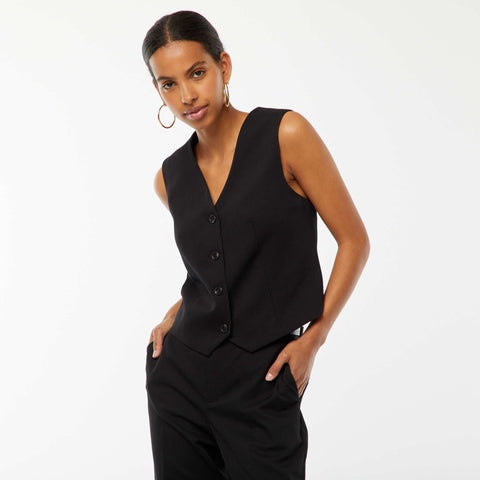 Gilet boutonné sans manches