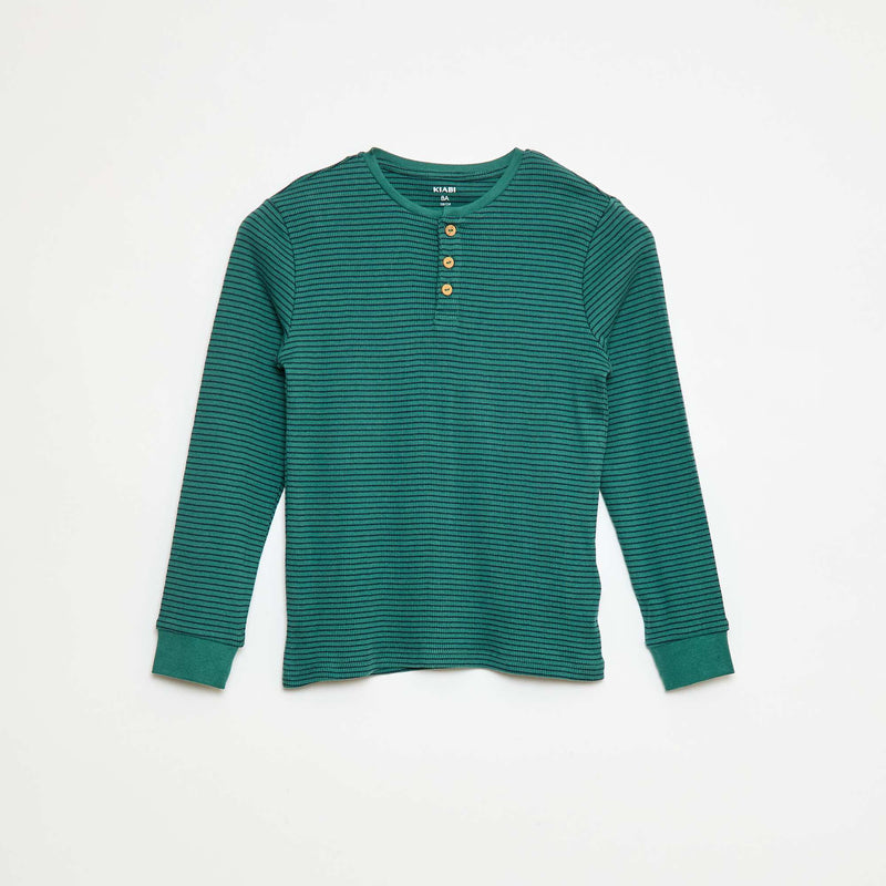 Ensemble de pyjama t-shirt + pantalon côtelés - 2 pièces