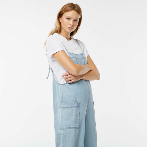 Salopette large en jean