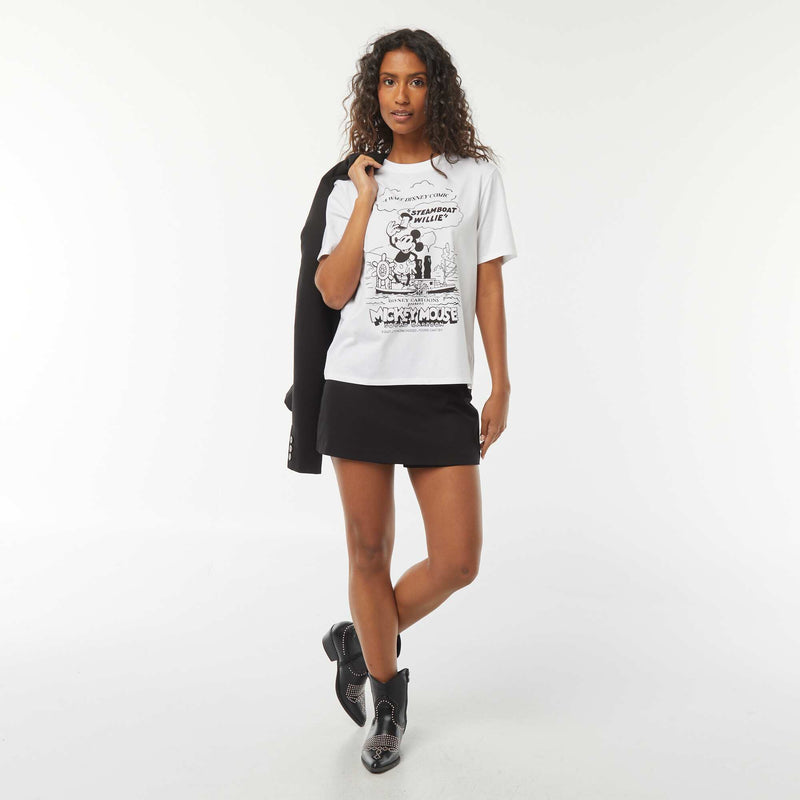 Jupe short à taille haute