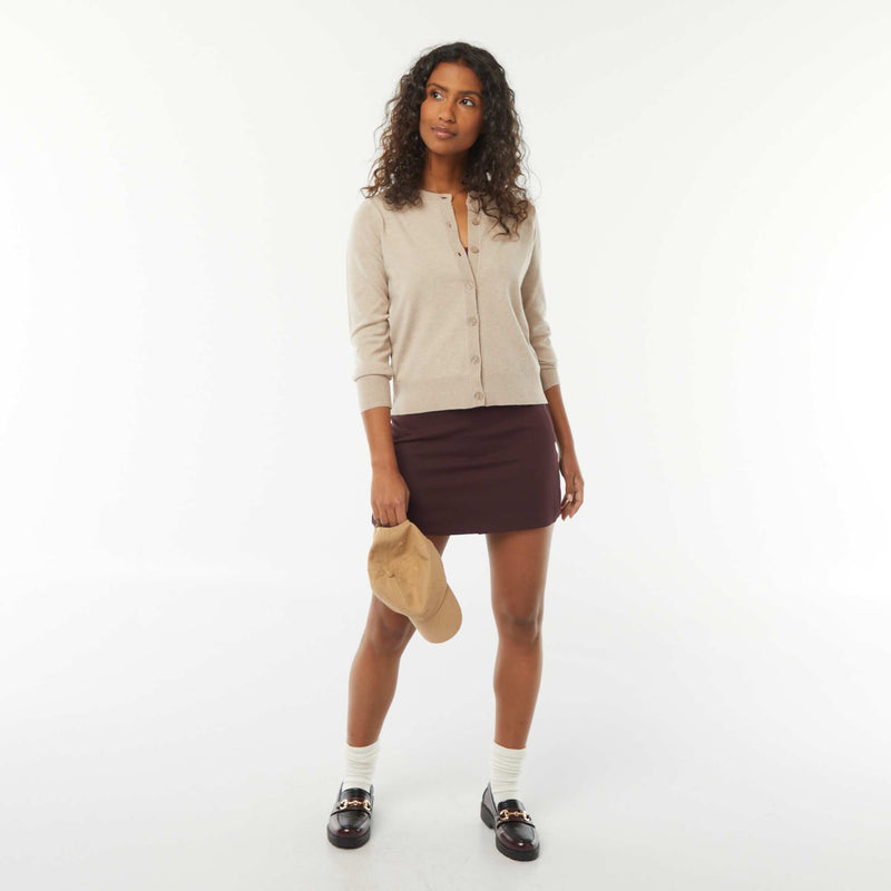 Jupe short à taille haute