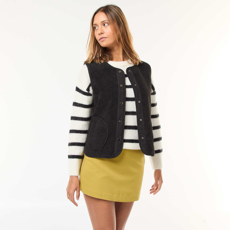 Jupe short à taille haute