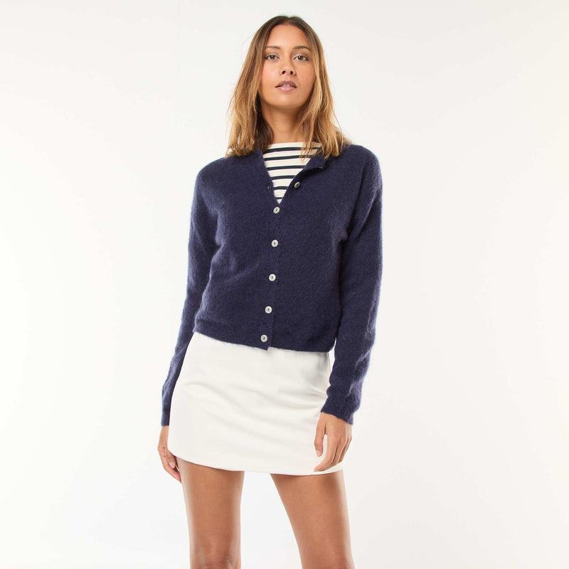 Jupe short à taille haute