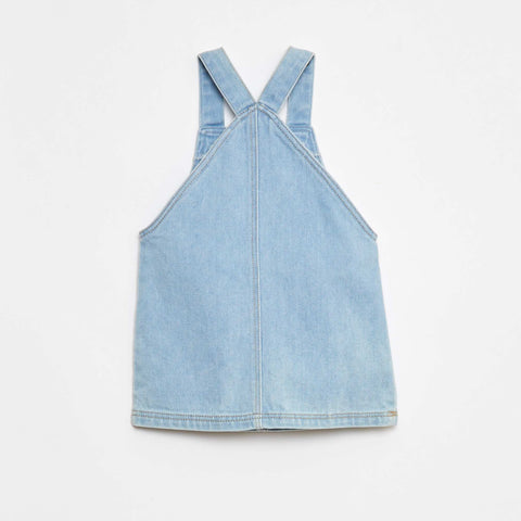 Robe salopette avec broderies