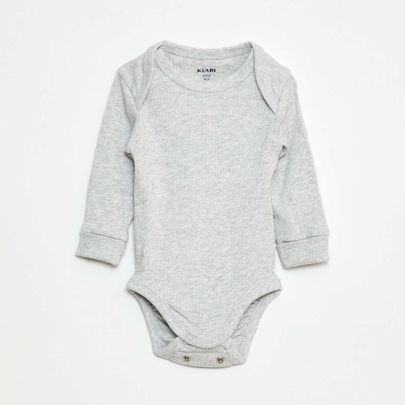 Lot de 3 bodies évolutifs col US et manches longues