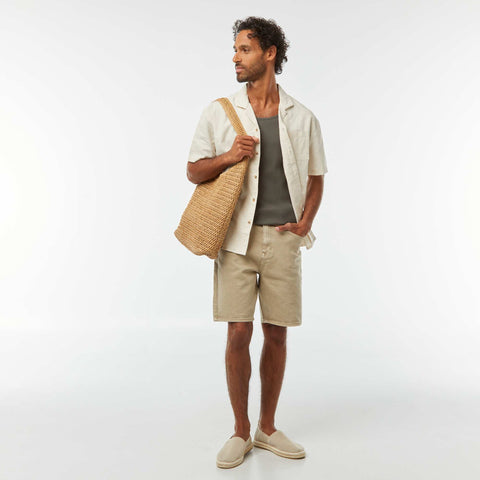 Chemise manches courtes avec poche poitrine