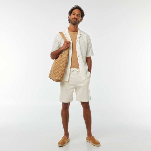 Chemise manches courtes avec broderies