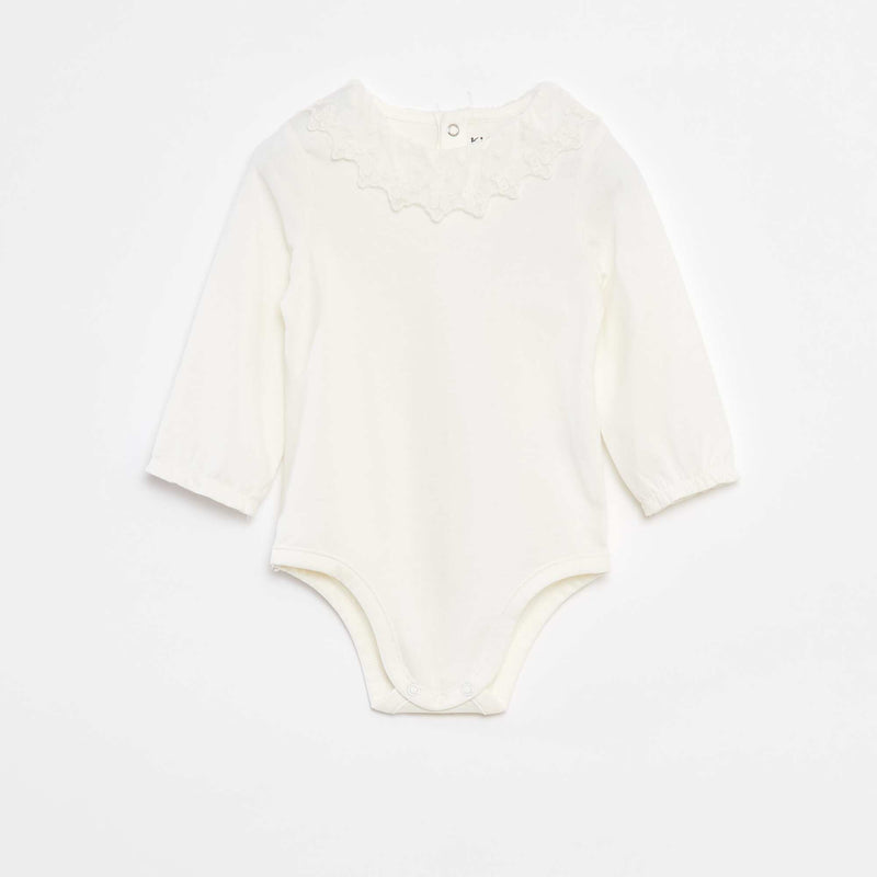 Body avec collerette en dentelle