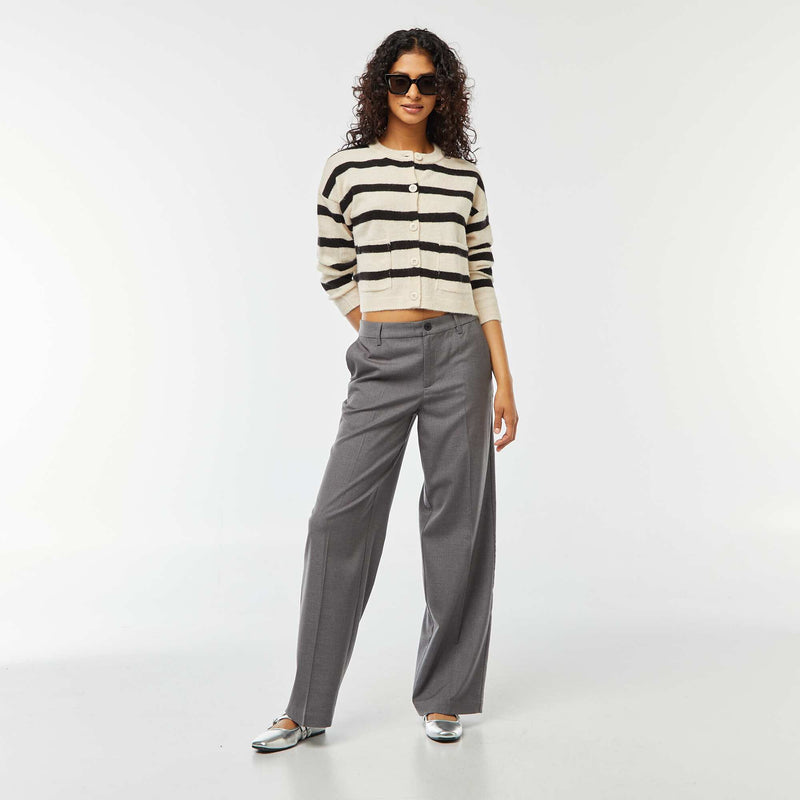 Gilet cropped en maille