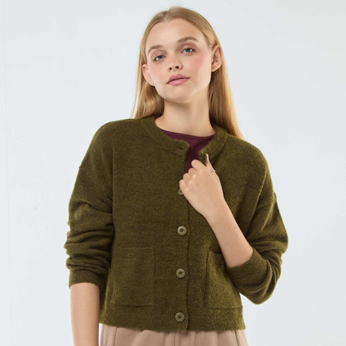 Gilet cropped en maille