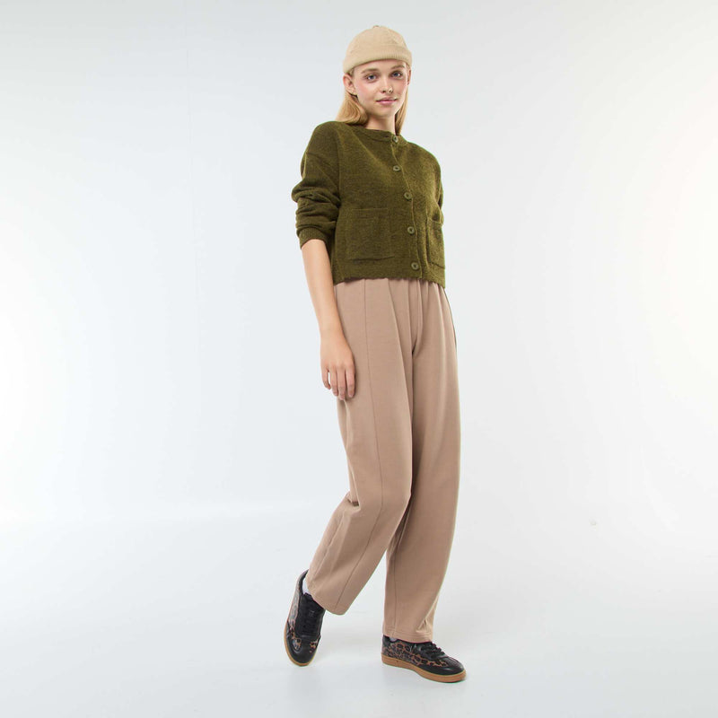 Gilet cropped en maille