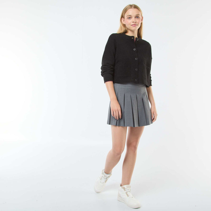 Gilet cropped en maille