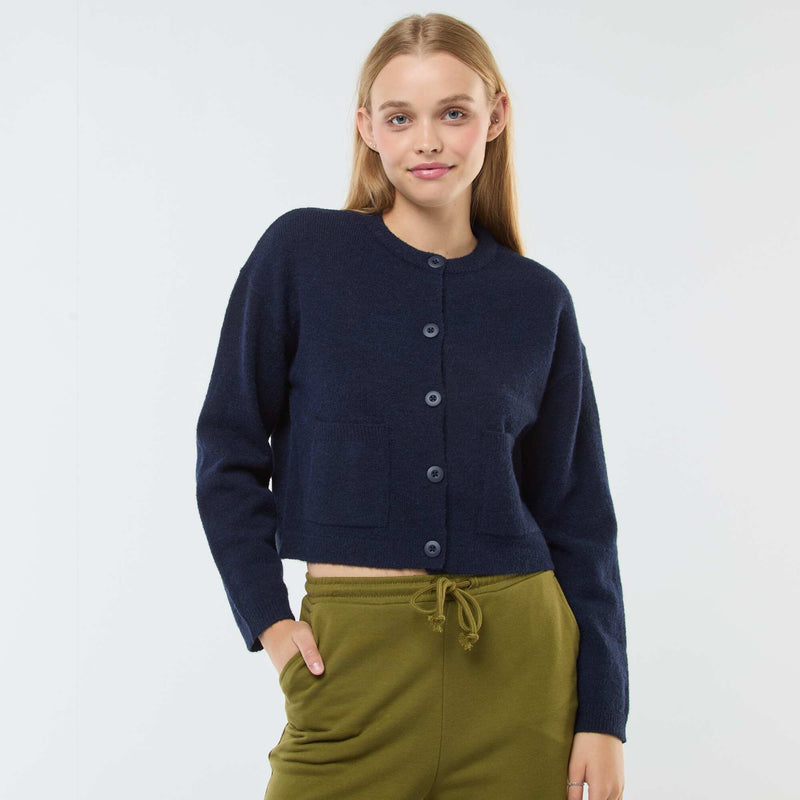 Gilet cropped en maille