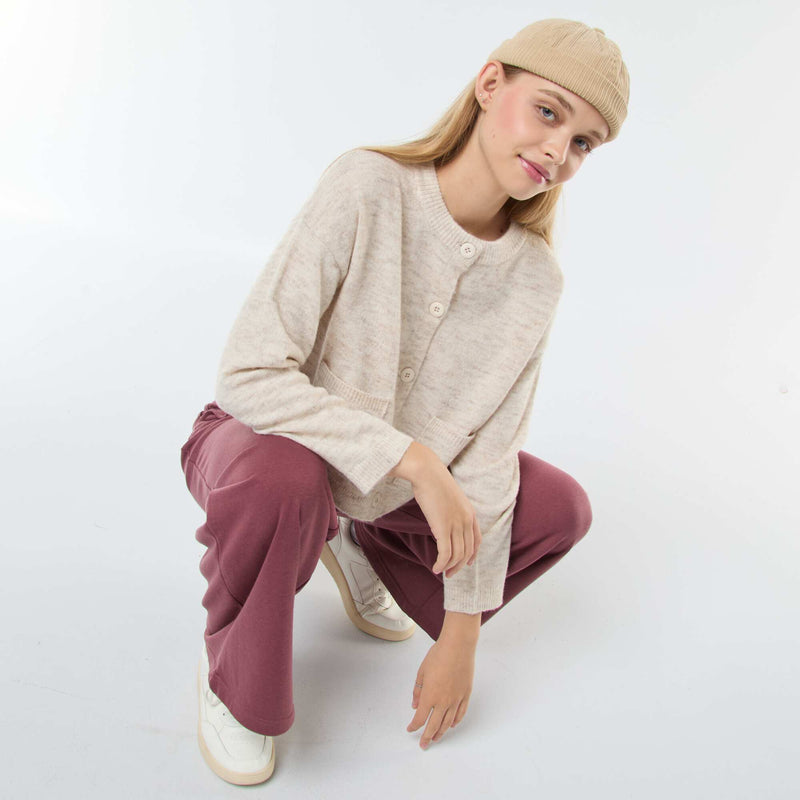 Gilet cropped en maille