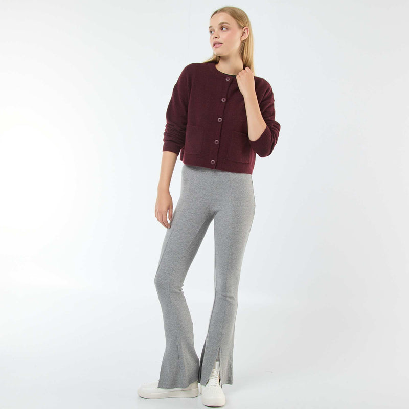 Gilet cropped en maille