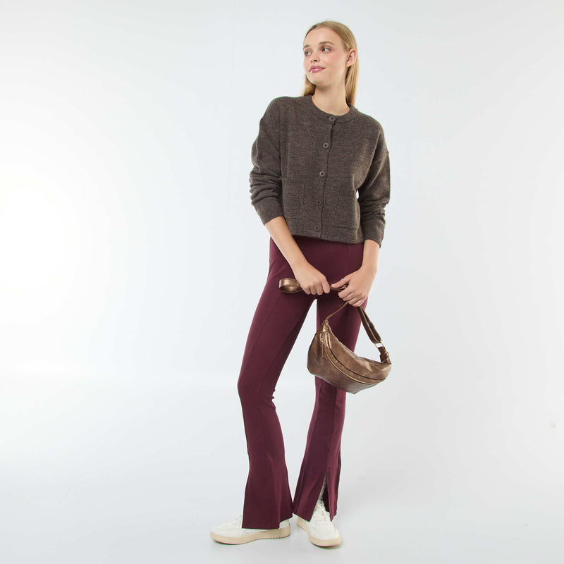 Gilet cropped en maille