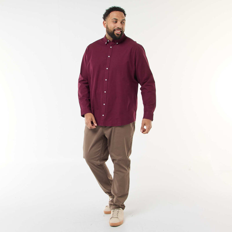 Chemise oxford droite unie