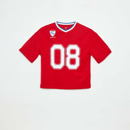 Tee-shirt type sport américain