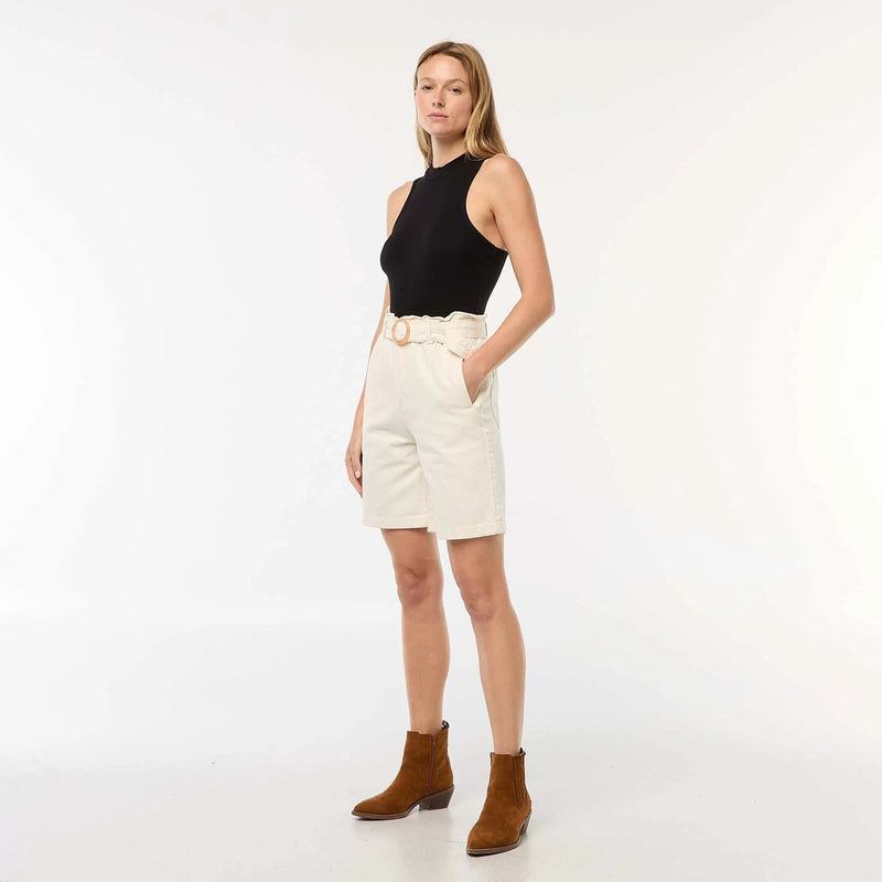 Débardeur côtelé emmanchures américaines