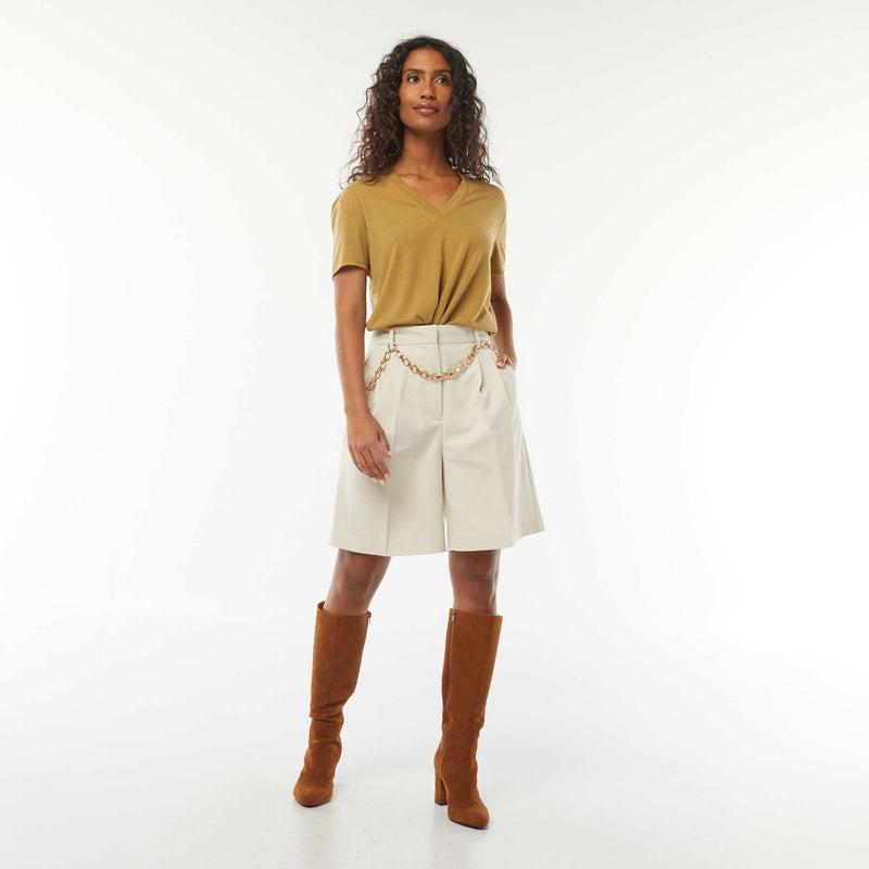 Tee-shirt manches courtes avec encolure en V