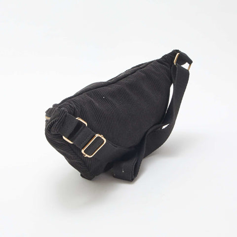 Sac banane en velours côtelé