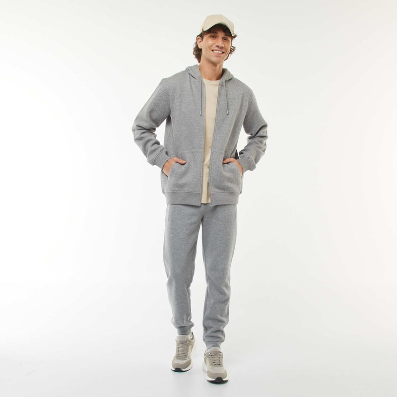 Sweat en molleton zippé à capuche