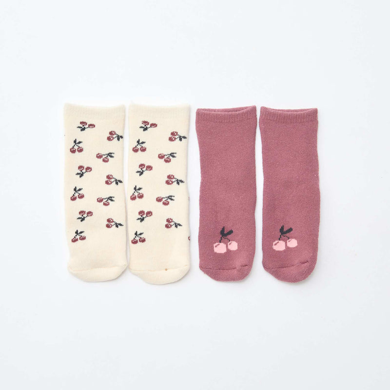 Paire de chaussettes fantaisie anti-dérapantes