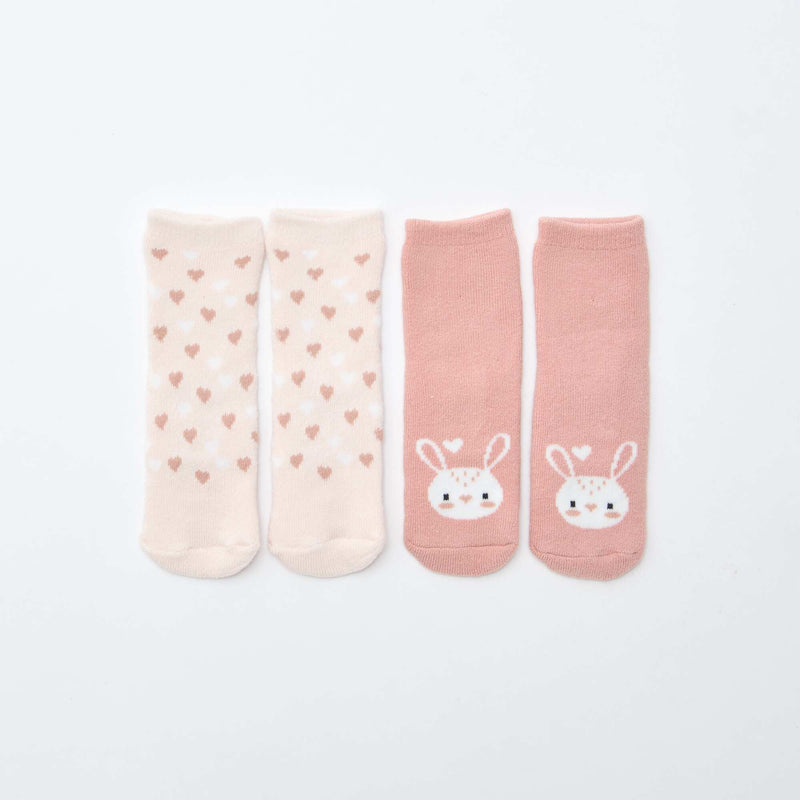 Paire de chaussettes fantaisie anti-dérapantes
