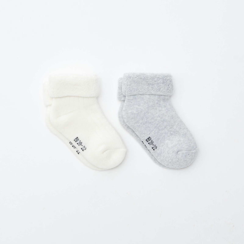 Lot de 2 paires de chaussettes naissance