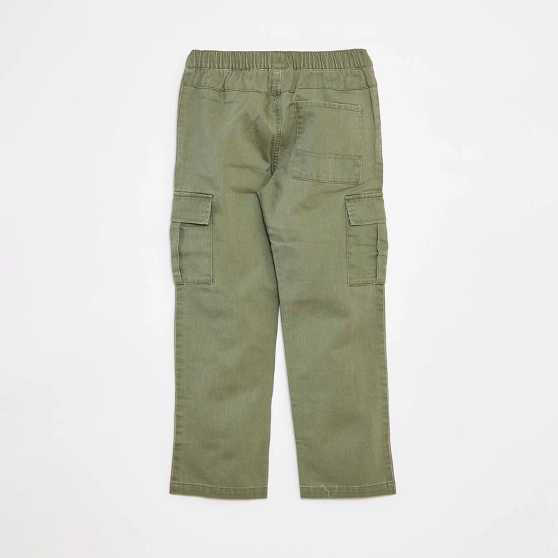 Pantalon multipoche avec taille ajustable