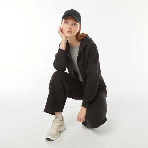 Sweat cropped à capuche