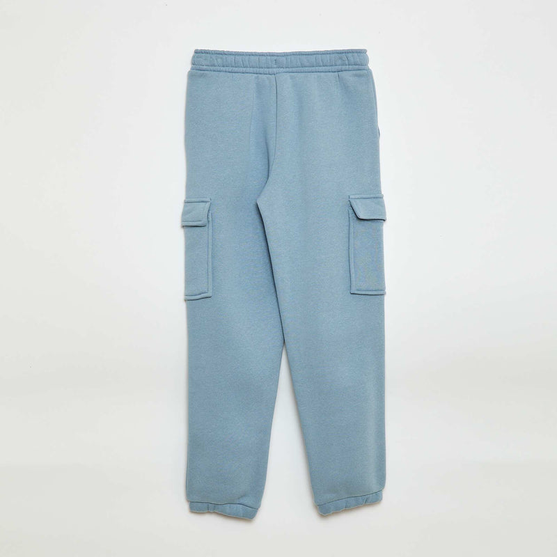 Jogging en molleton uni multi-poches