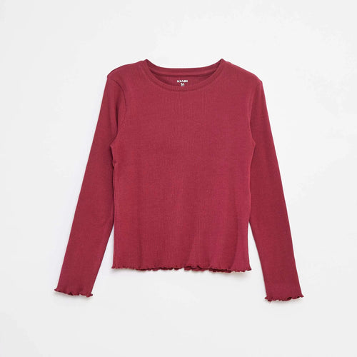Tee-shirt en maille côtelée